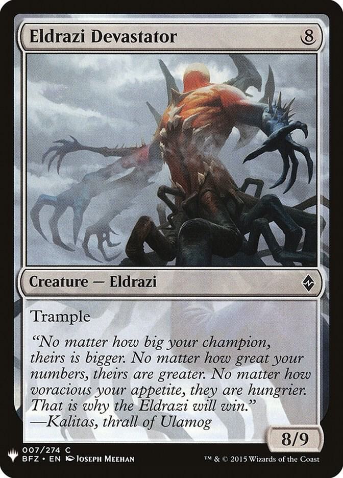 Eldrazi Devastator 7 card from The List Reprints