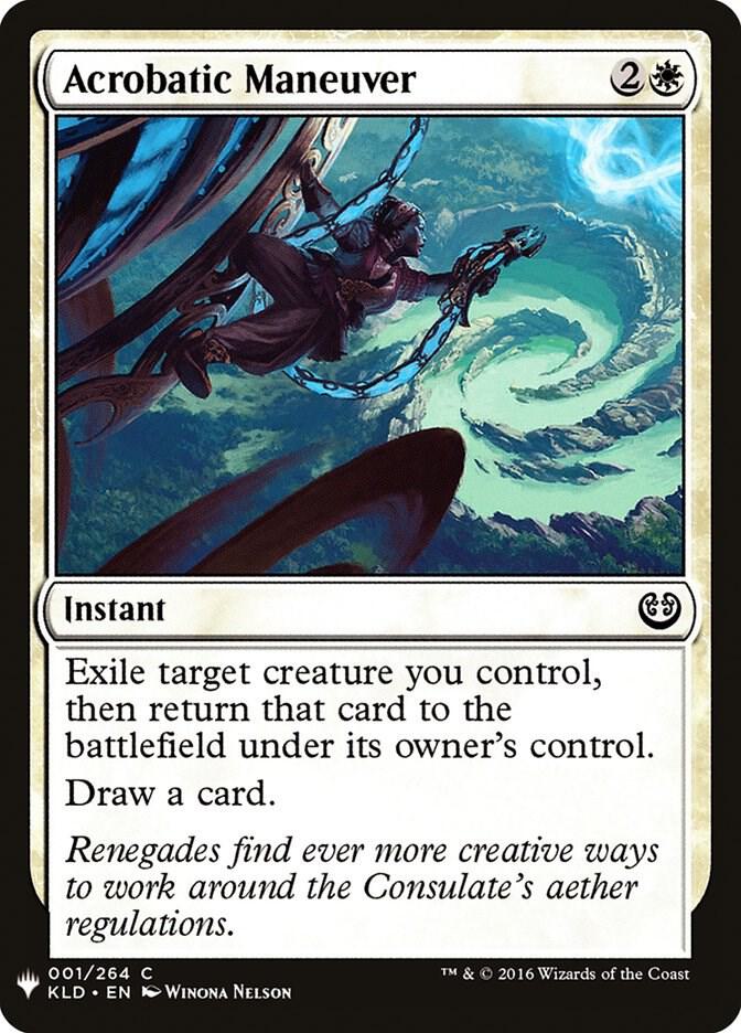Acrobatic Maneuver 1 card from The List Reprints