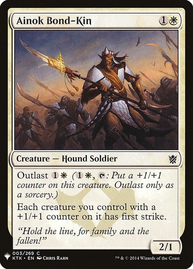Ainok Bond-Kin 3 card from The List Reprints