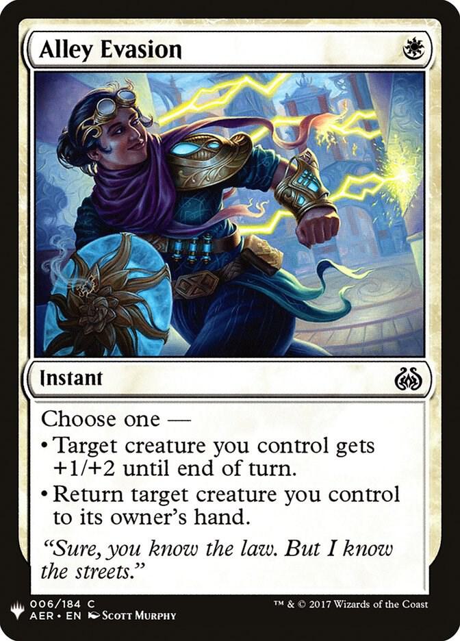 Alley Evasion 6 card from The List Reprints