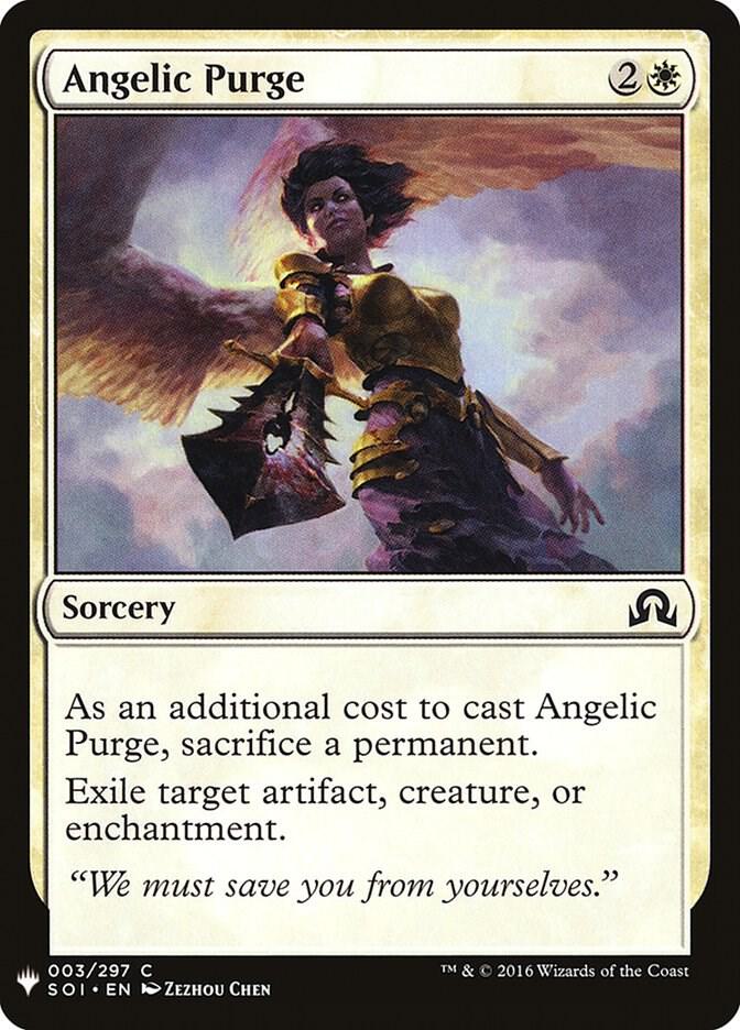 Angelic Purge 3 card from The List Reprints