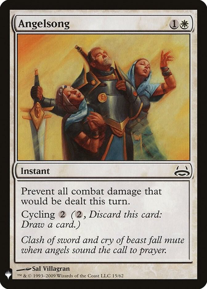 Angelsong 15 card from The List Reprints