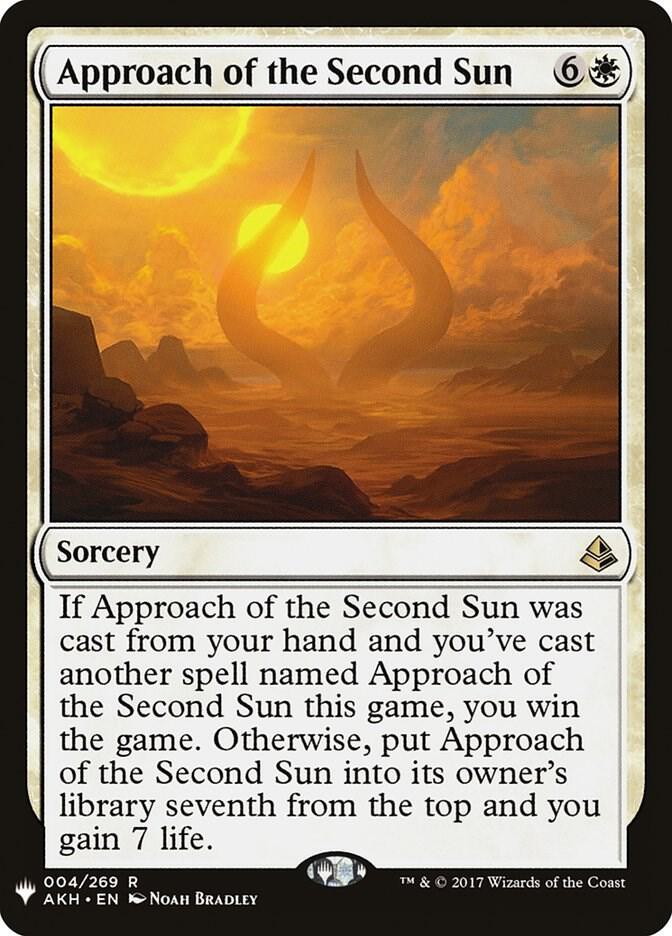 Approach of the Second Sun 4 card from The List Reprints