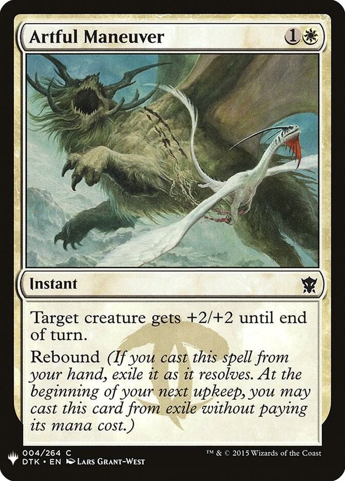 Artful Maneuver 4 card from The List Reprints