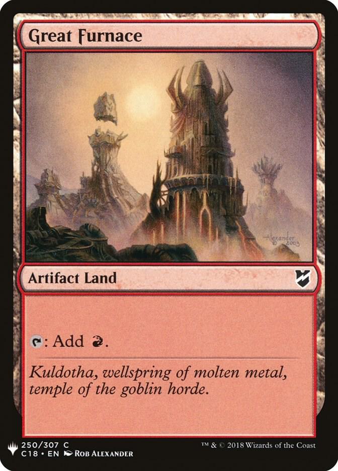 Great Furnace (C18) 250 card from The List Reprints