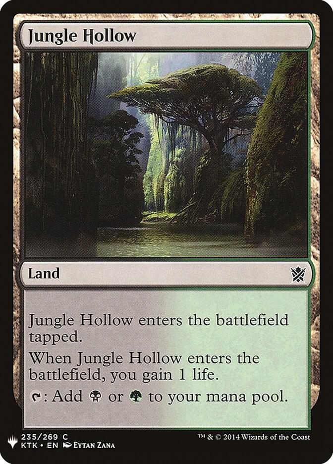 Jungle Hollow 235 card from The List Reprints