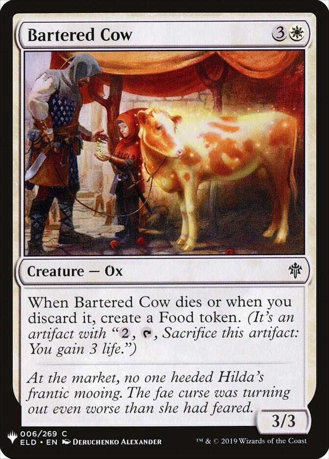 Bartered Cow 6 card from The List Reprints