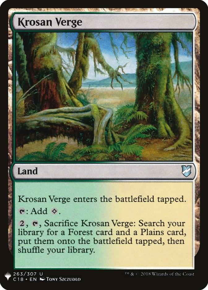 Krosan Verge (C18) 263 card from The List Reprints