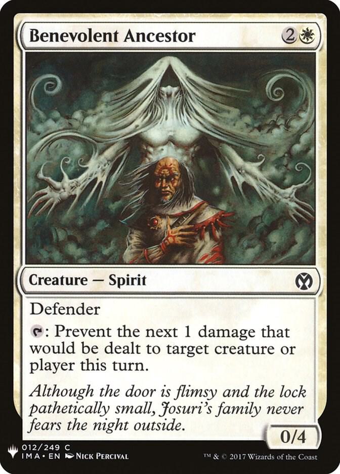 Benevolent Ancestor 12 card from The List Reprints