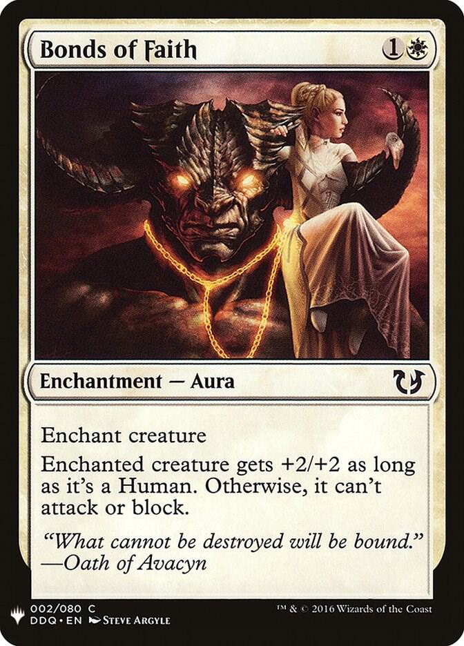 Bonds of Faith 2 card from The List Reprints