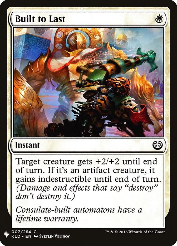 Built to Last 7 card from The List Reprints