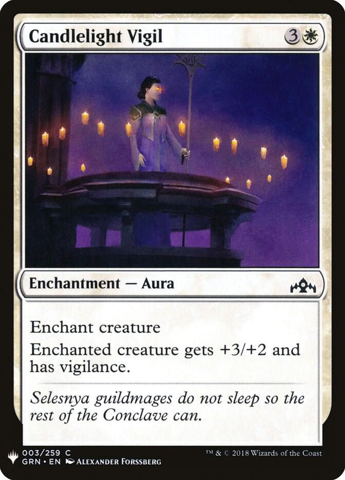 Candlelight Vigil 3 card from The List Reprints