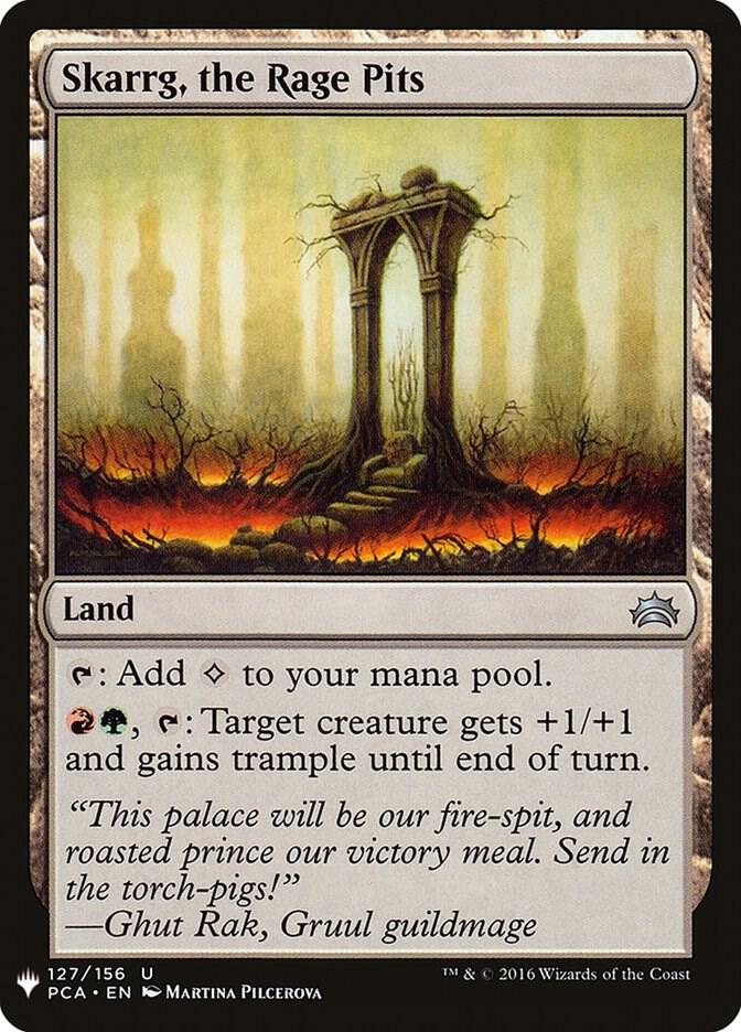Skarrg, the Rage Pits 127 card from The List Reprints