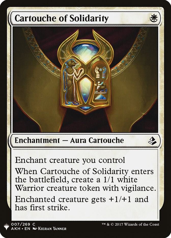 Cartouche of Solidarity 7 card from The List Reprints