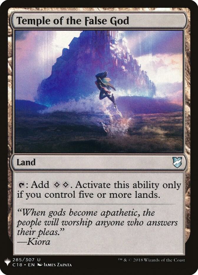Temple of the False God (C18) 285 card from The List Reprints