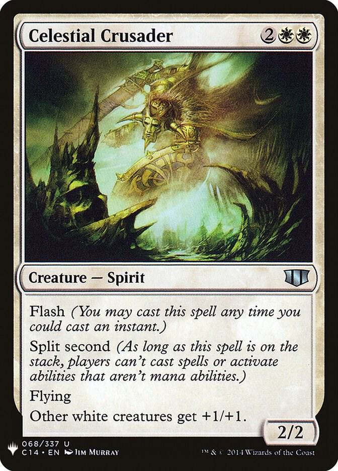 Celestial Crusader 68 card from The List Reprints
