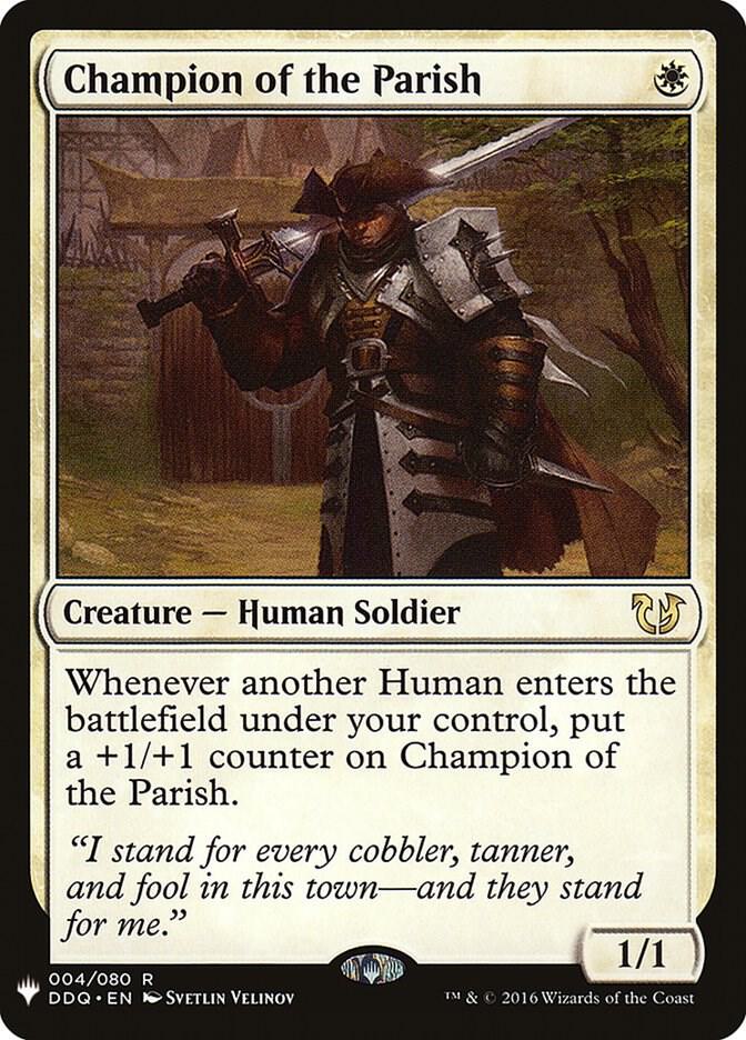 Champion of the Parish 4 card from The List Reprints