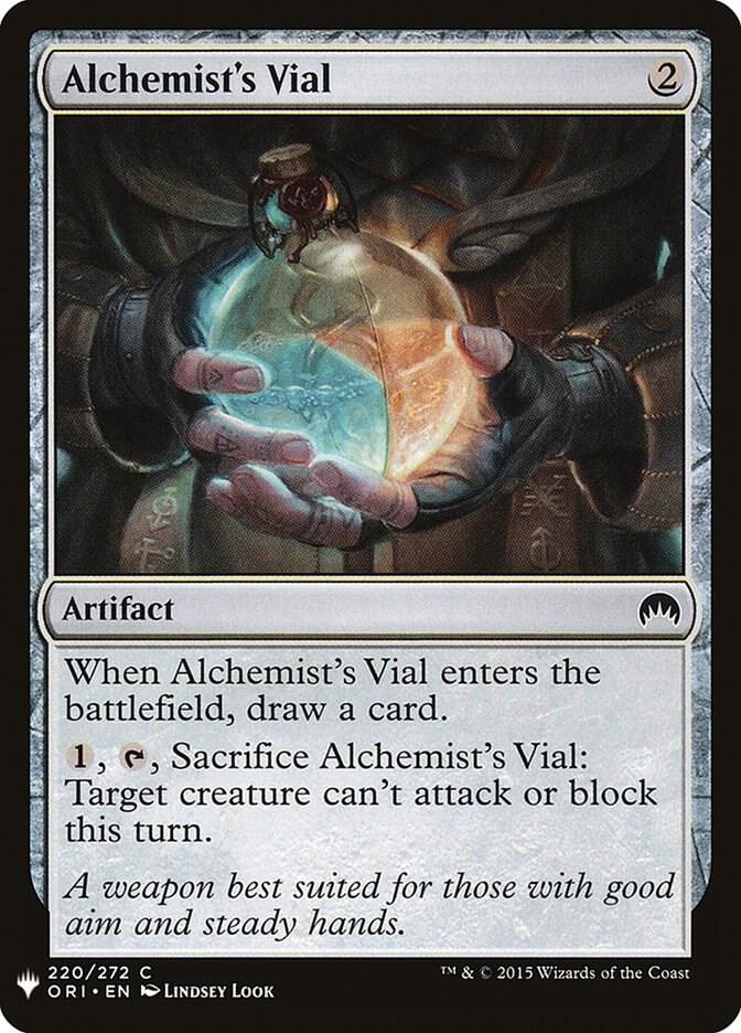 Alchemist's Vial 220 card from The List Reprints