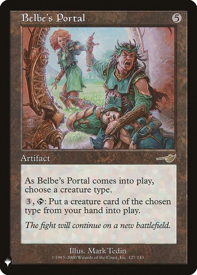 Belbe's Portal 127 card from The List Reprints