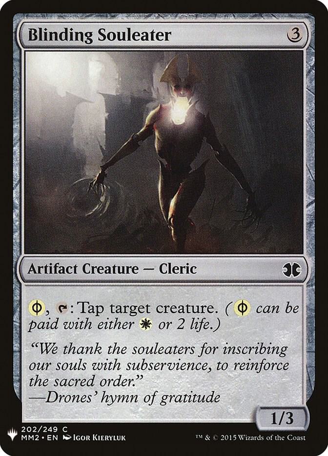 Blinding Souleater 202 card from The List Reprints