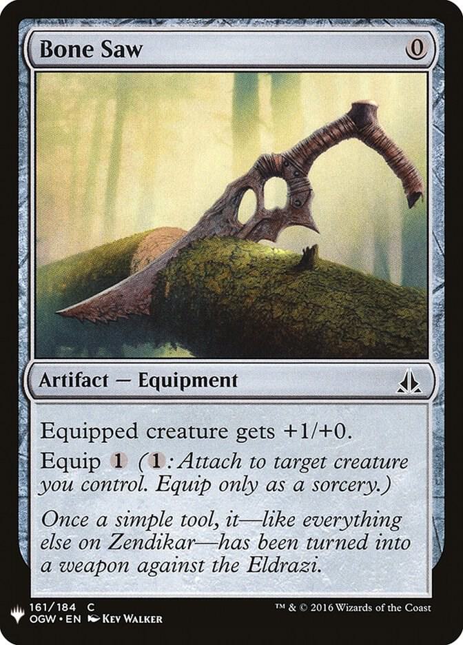 Bone Saw 161 card from The List Reprints