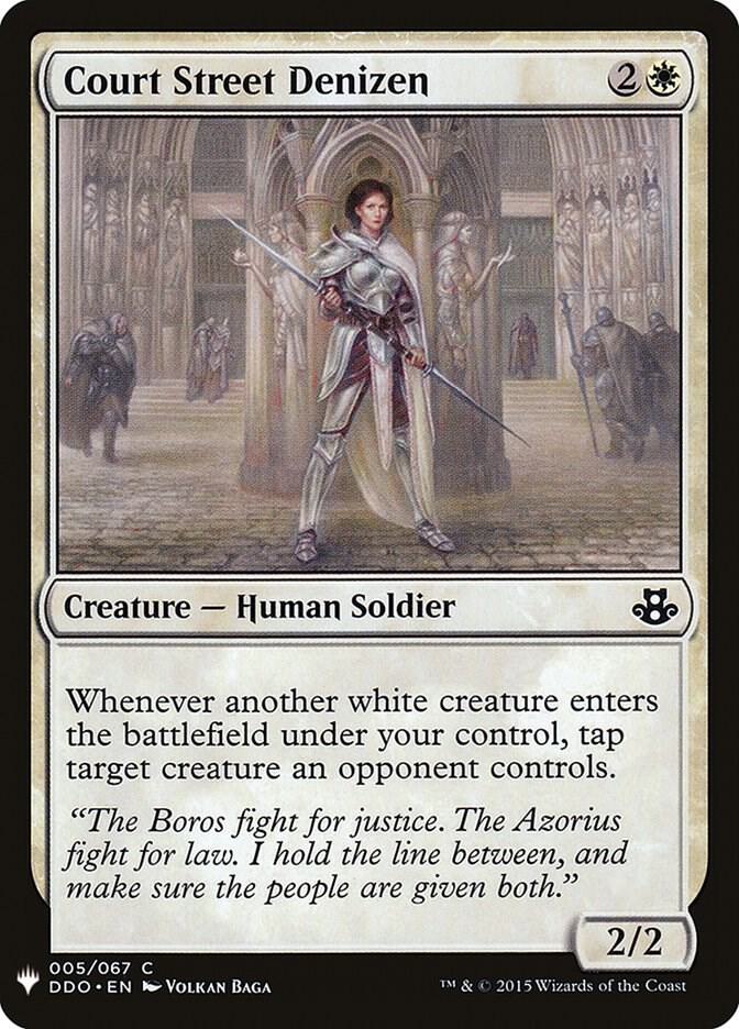 Court Street Denizen 5 card from The List Reprints