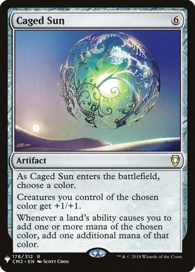 Caged Sun 178 card from The List Reprints