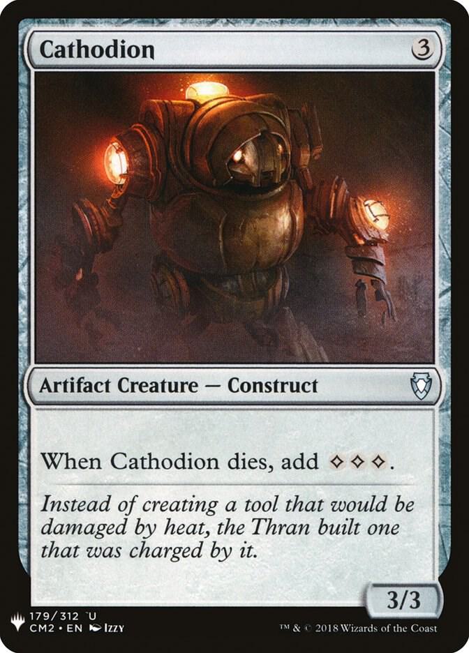 Cathodion 179 card from The List Reprints