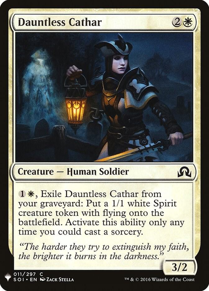 Dauntless Cathar 11 card from The List Reprints