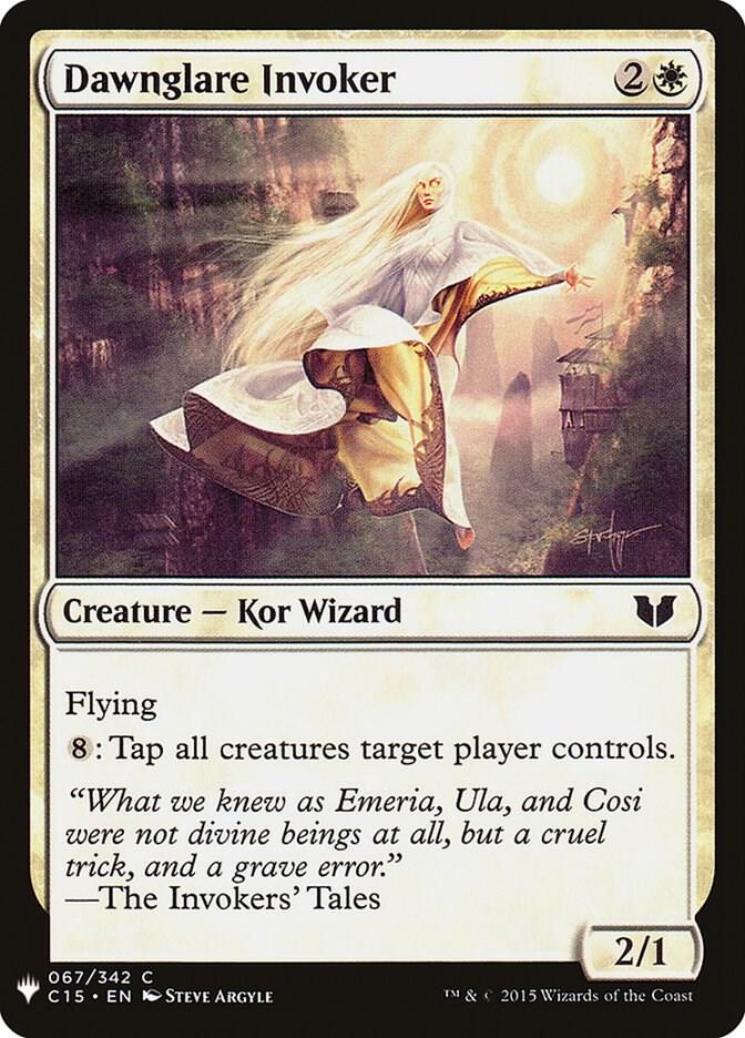 Dawnglare Invoker 67 card from The List Reprints