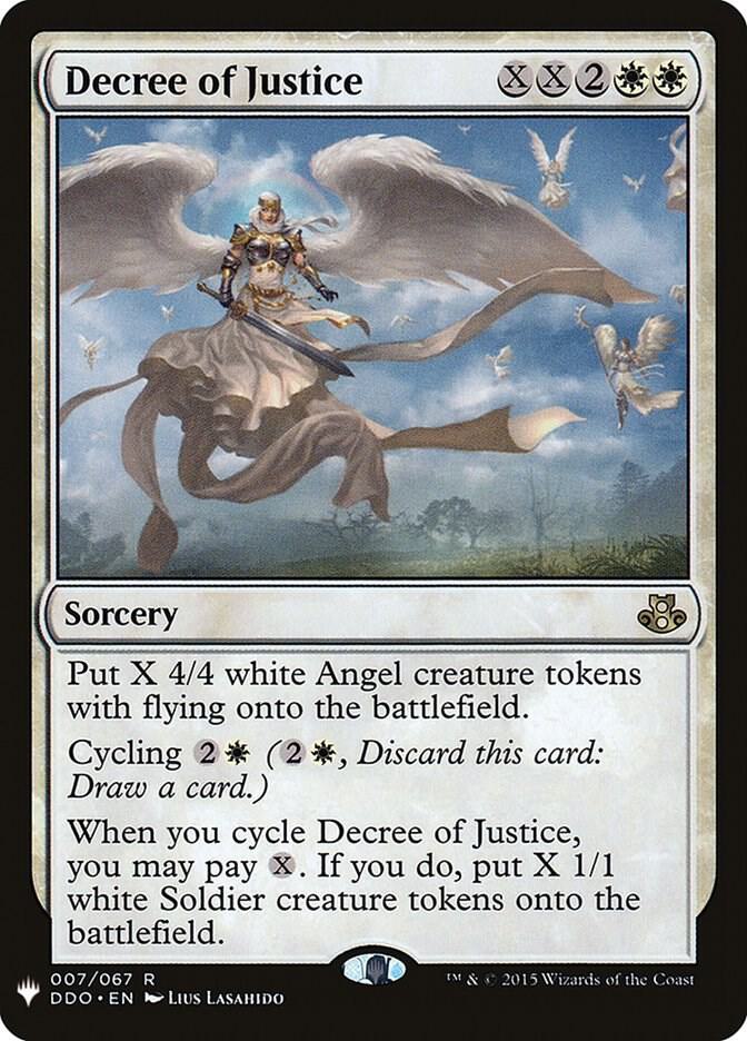 Decree of Justice 7 card from The List Reprints