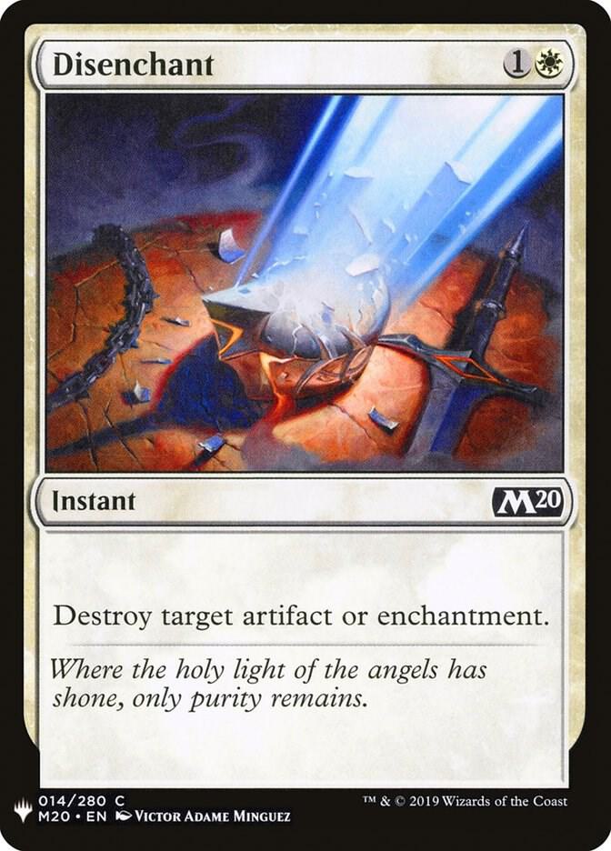 Disenchant (M20) 14 card from The List Reprints