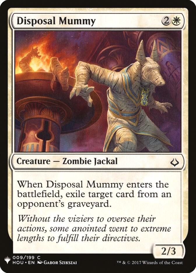 Disposal Mummy 9 card from The List Reprints