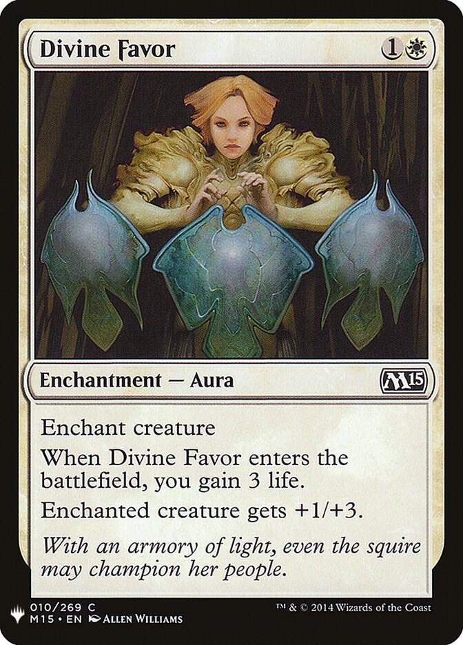 Divine Favor 10 card from The List Reprints