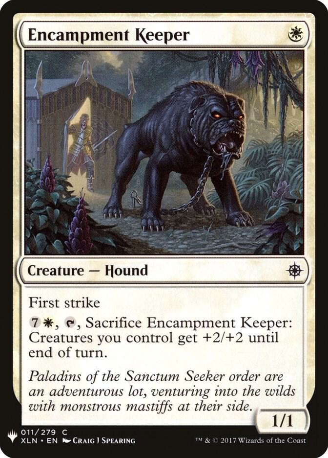 Encampment Keeper 11 card from The List Reprints