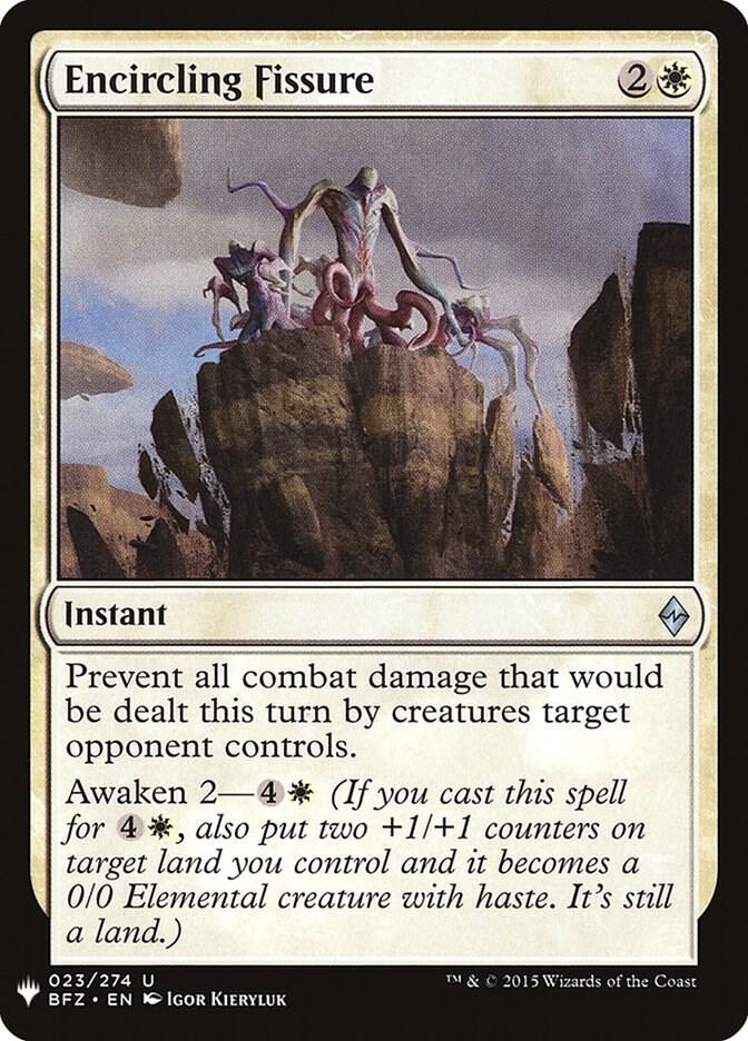 Encircling Fissure 23 card from The List Reprints
