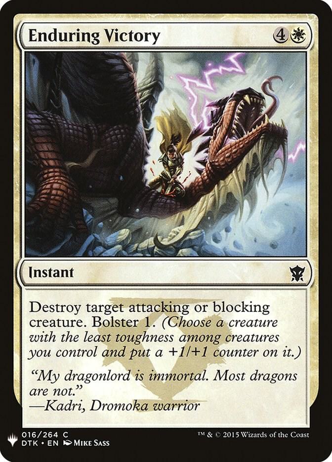 Enduring Victory 16 card from The List Reprints