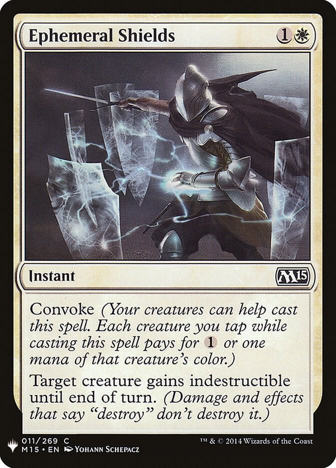 Ephemeral Shields 11 card from The List Reprints