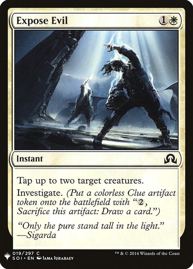 Expose Evil 19 card from The List Reprints