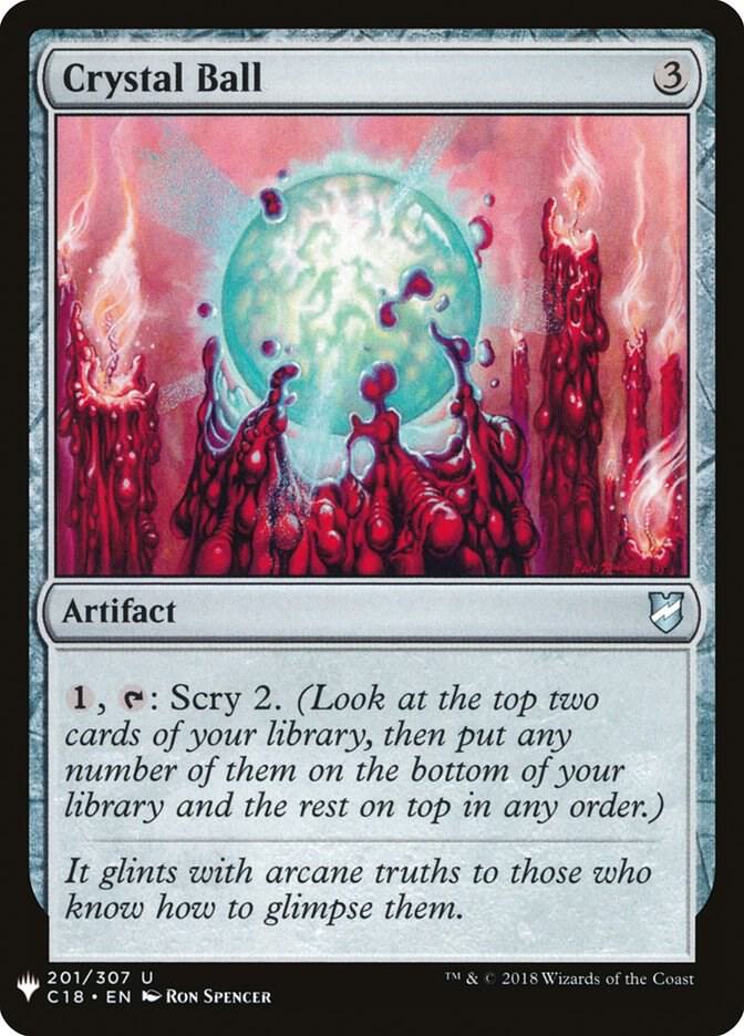 Crystal Ball 201 card from The List Reprints