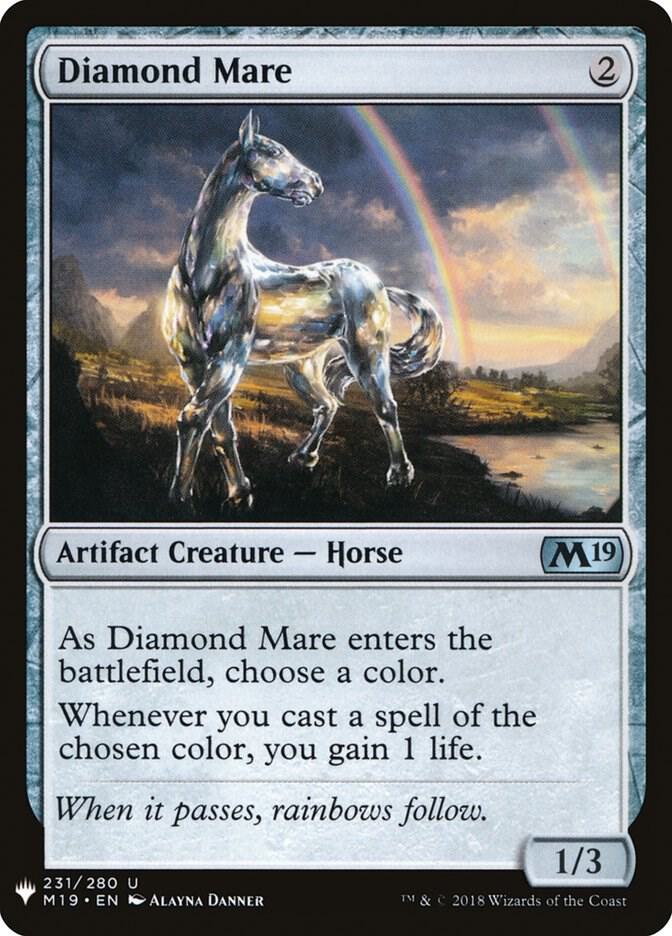 Diamond Mare 231 card from The List Reprints
