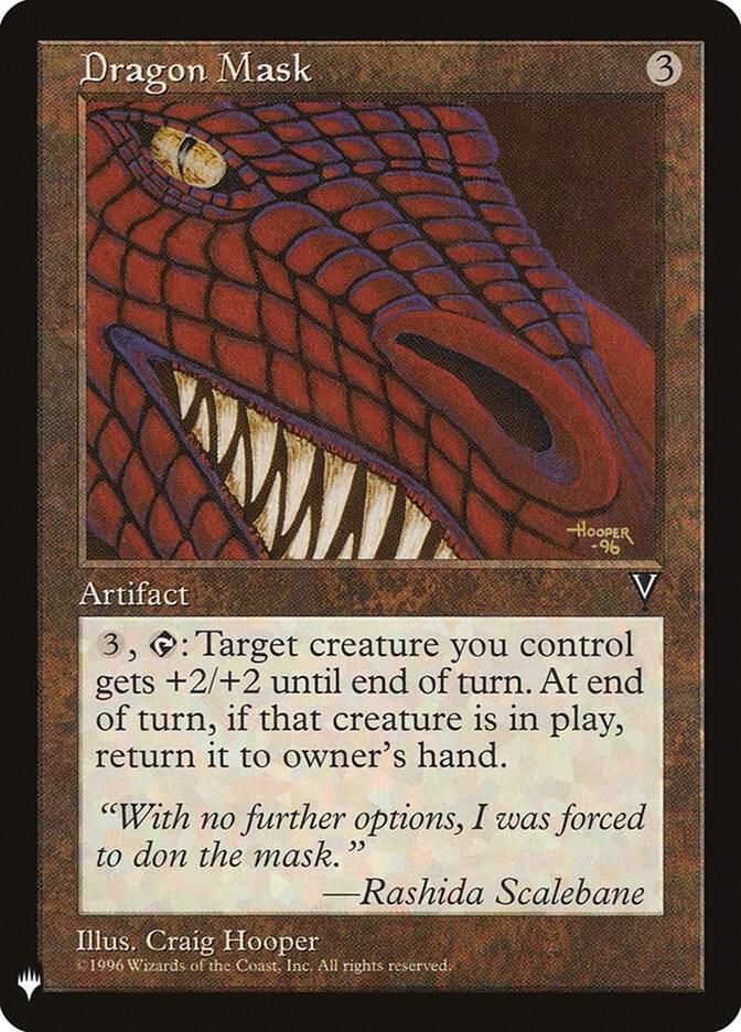 Dragon Mask 144 card from The List Reprints