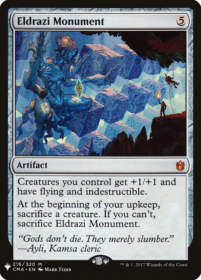 Eldrazi Monument 216 card from The List Reprints
