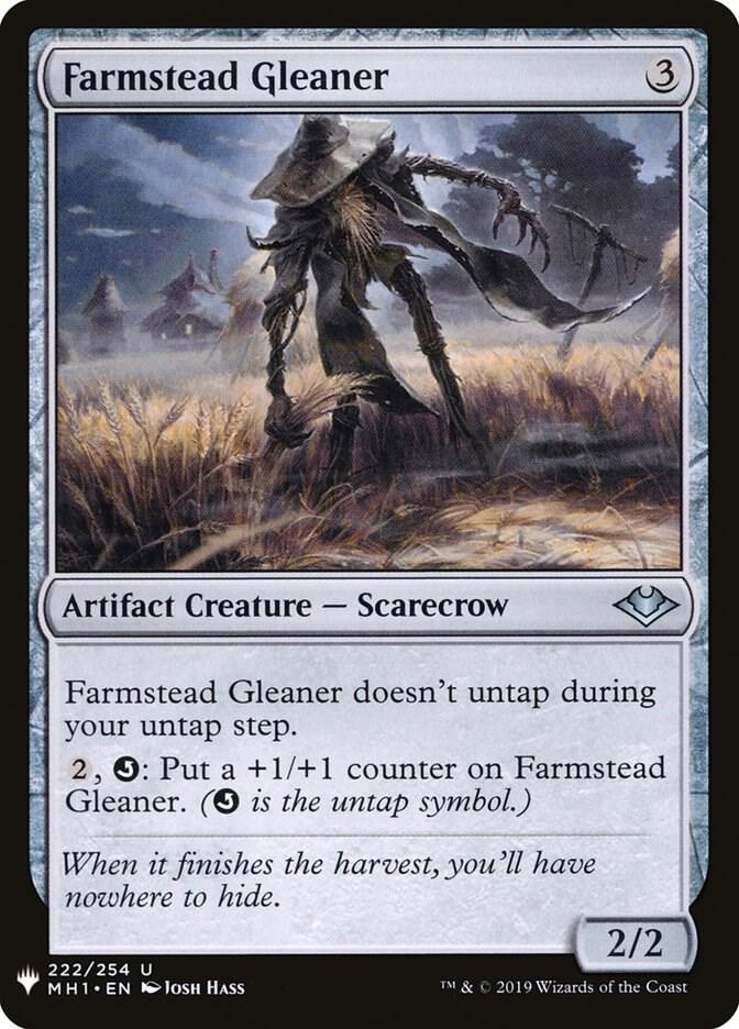 Farmstead Gleaner 222 card from The List Reprints