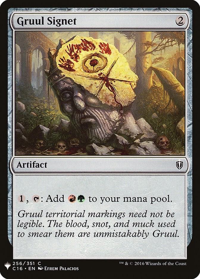 Gruul Signet 256 card from The List Reprints