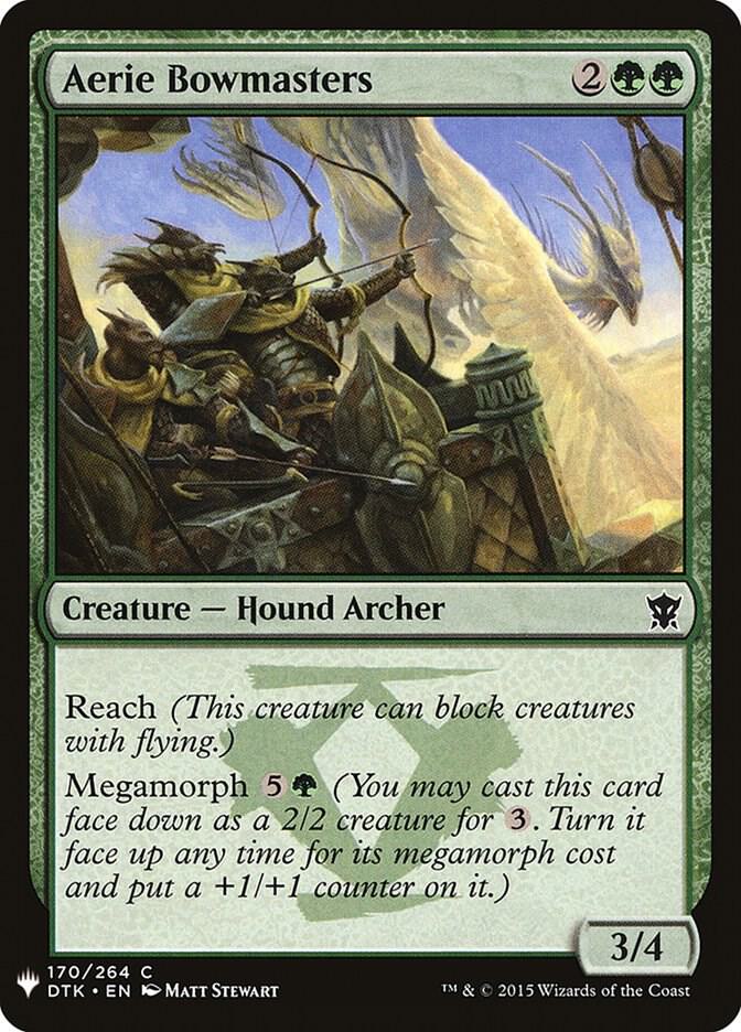 Aerie Bowmasters 170 card from The List Reprints