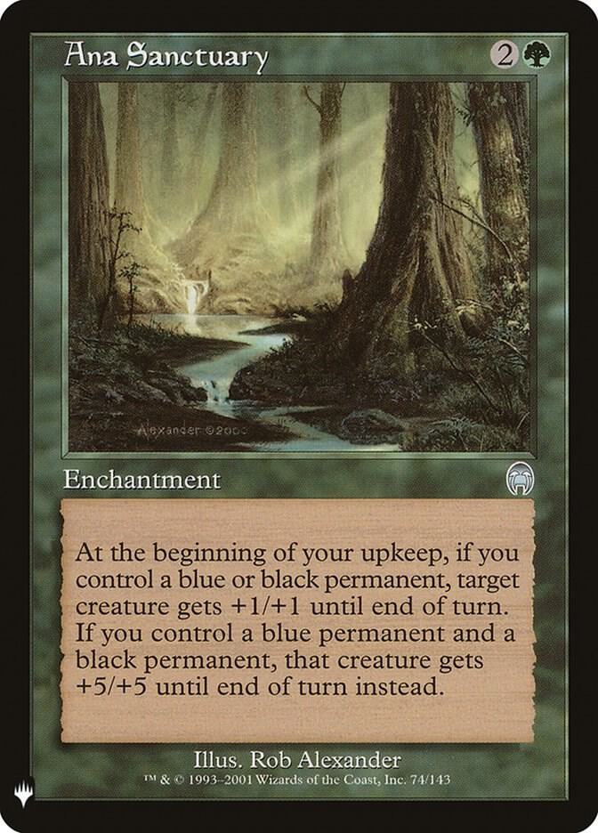 Ana Sanctuary 74 card from The List Reprints