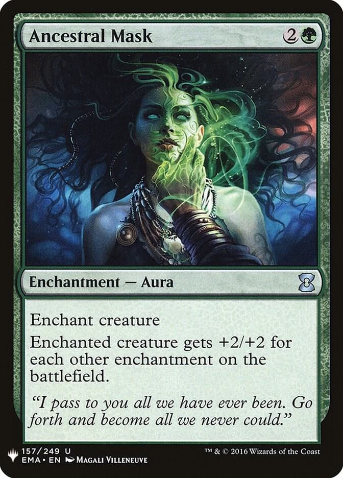 Ancestral Mask 157 card from The List Reprints
