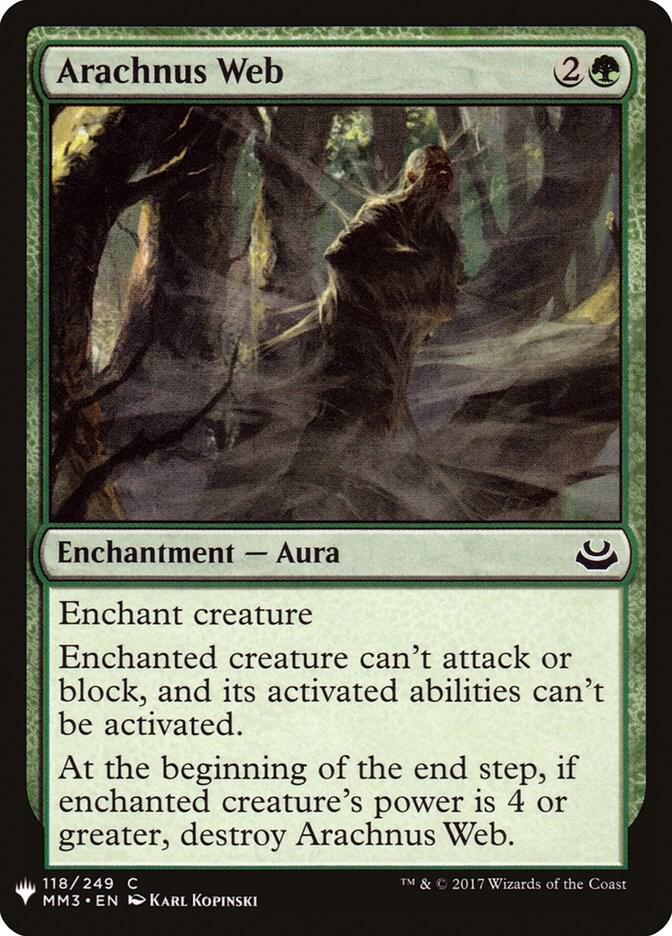 Arachnus Web 118 card from The List Reprints