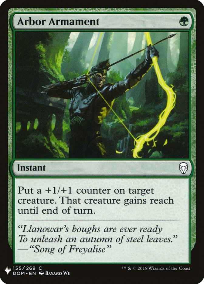 Arbor Armament 155 card from The List Reprints